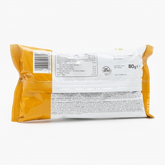Croissant cu umplutură de arahide și cacao 80g