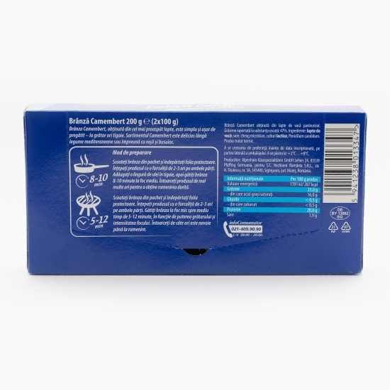 Brânză Camembert la grătar Delicii calde 200g (2x100g)
