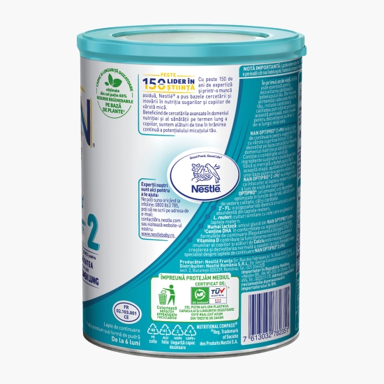Formulă de lapte praf Optipro 2 HMO, +6 luni, 400g