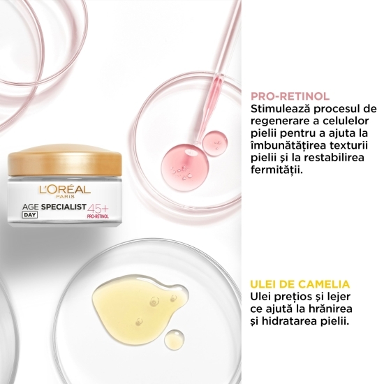 Cremă de zi antirid cu efect de lifting 45+ Age Specialist 50ml