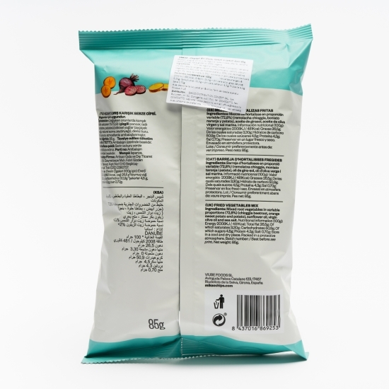 Chipsuri din sfeclă, cartofi și cartofi dulci 85g