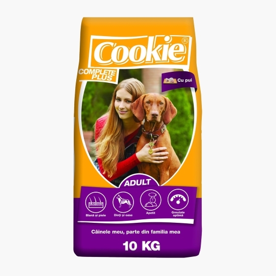 Hrană uscată pentru câini Complete Plus Adult, cu pui, 10kg
