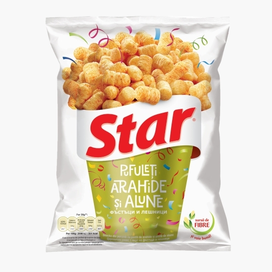 Pufuleți cu gust de arahide și alune 95g