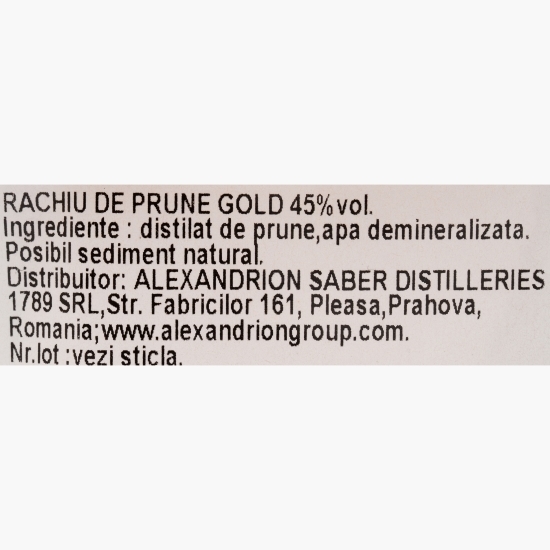 Rachiu de prune, 45%, 0.5l