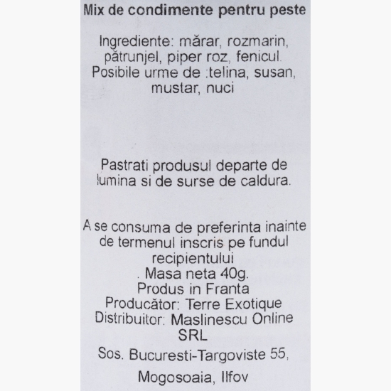 Măslinescu - Mix de condimente pentru pește 40g