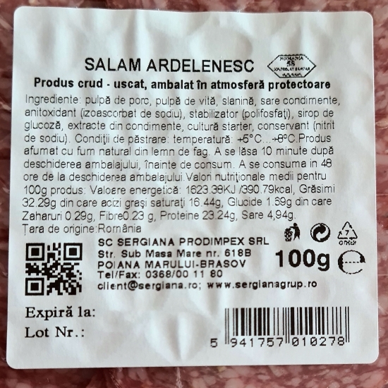Salam Ardelenesc feliat 100g