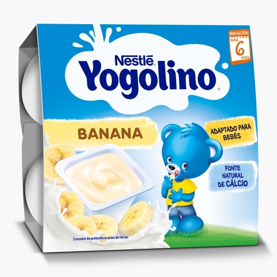 Gustare cu lapte și banane, +6 luni, 4x100g