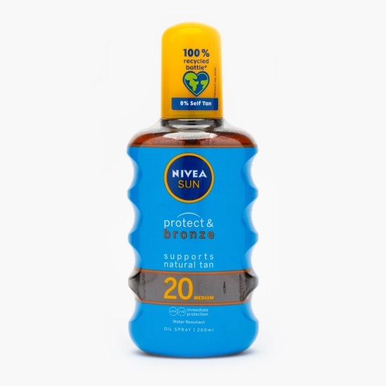 Ulei autobronzant cu protecție solară SPF 20, Protect & bronz dual effect 200ml