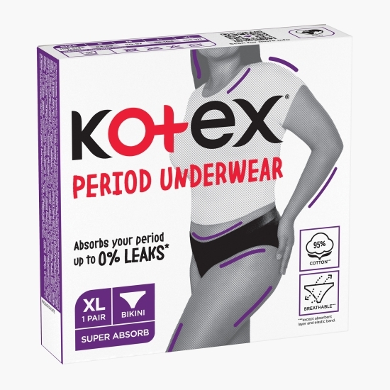Chiloți menstruali reutilizabili, mărimea XL, 1 buc