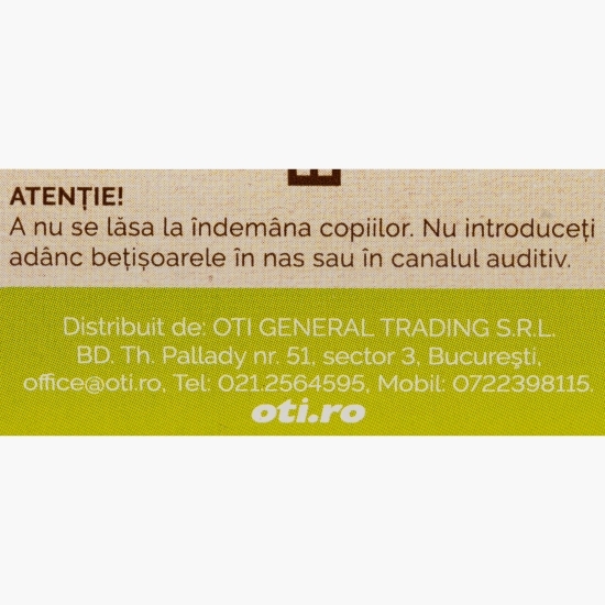 Bețișoare de urechi, biodegradabile, 100 buc