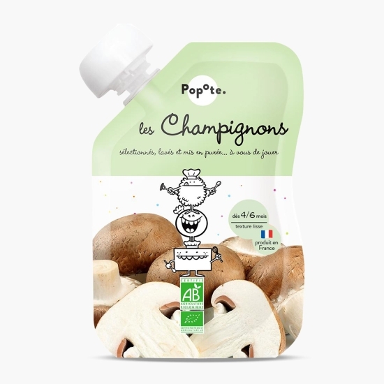 Piure eco cu 41% ciuperci, +4/6 luni, 120g