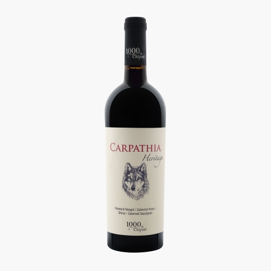 Vin roșu sec Fetească Neagră, Cabernet Franc, Shiraz & Cabernet Sauvignon, 15%, 0.75l