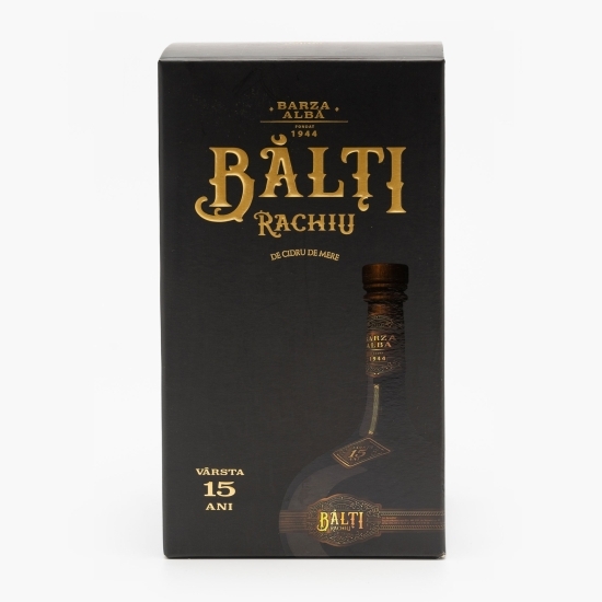 Rachiu de cidru de mere Bălți 15 ani 0.5l + cutie