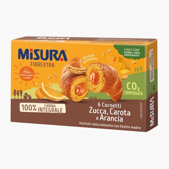 Croissant integral cu dovleac, morcov și portocale 308g