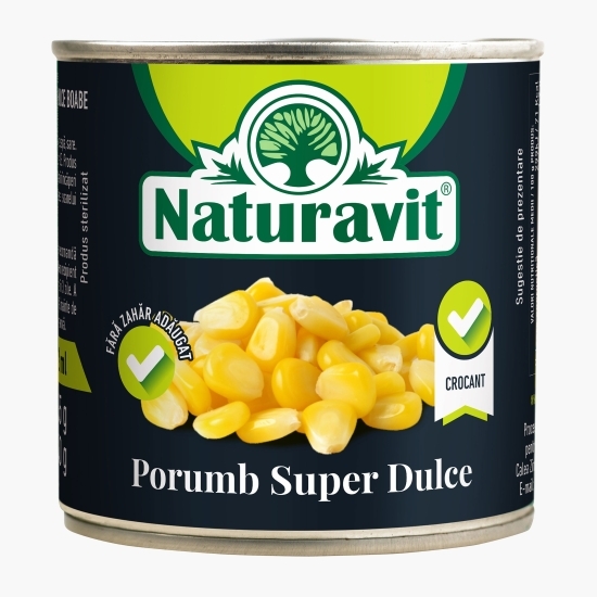 Porumb super dulce, boabe, 212ml
