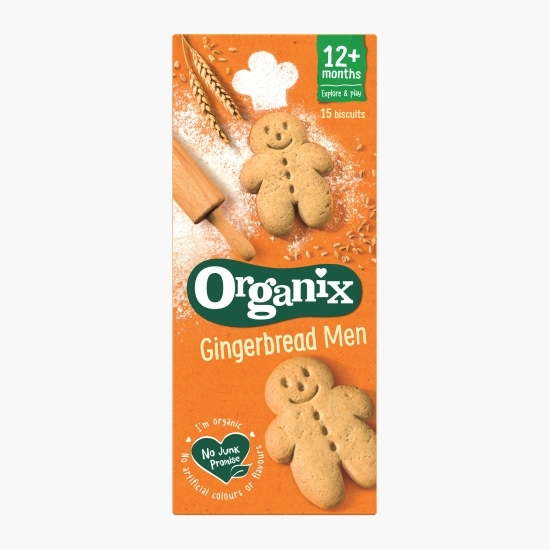 Biscuiți ecologici pentru copii, cu ghimbir, 12+ luni, 135g