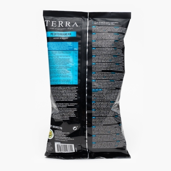Chipsuri de legume exotice cu ierburi mediteraneene, fără gluten 110g