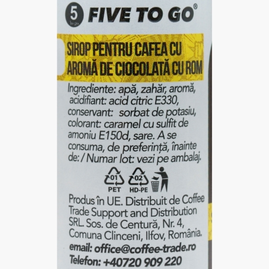 Sirop Choco Rom cu aromă de ciocolată Rom 50ml