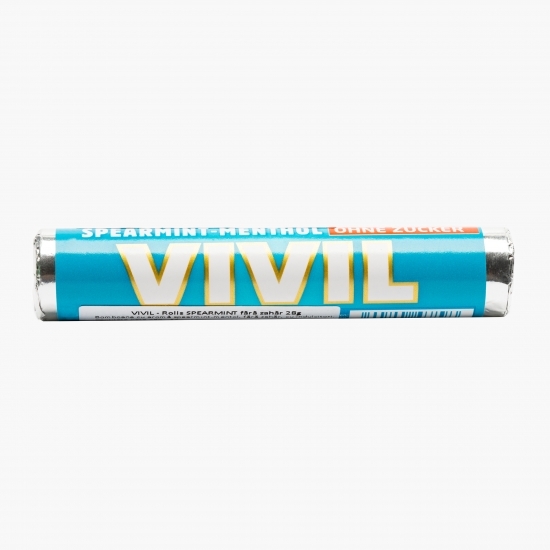 Rolls spearmint fără zahăr 28g