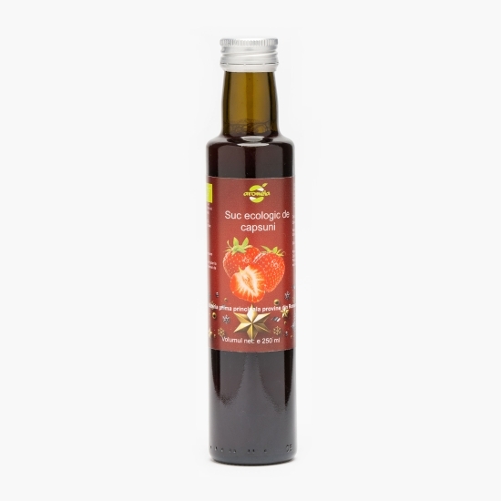 Suc ecologic de căpșuni 0.25l