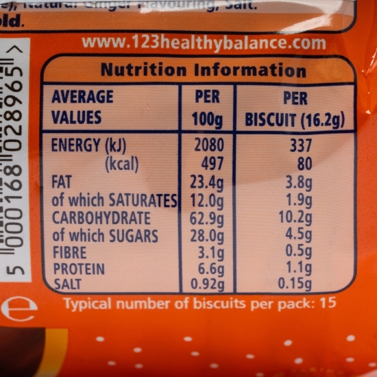 Biscuiți digestivi cu ciocolată și aromă de turtă dulce 243g