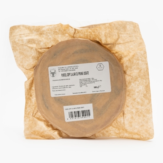 Purcel copt la jar cu prune uscate 500g