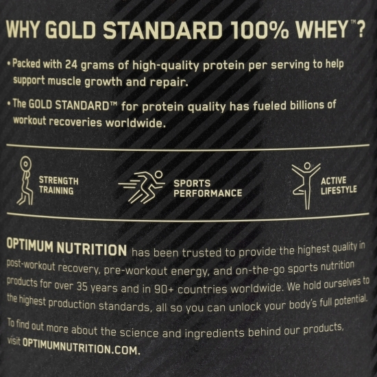Proteine din zer 100% Whey Gold Standard, aromă căpșuni, 300g