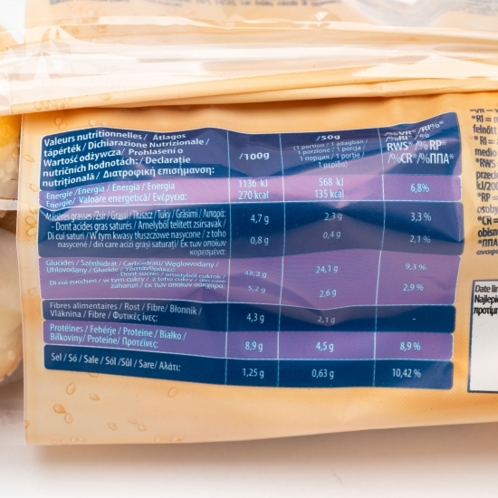  Chifle hamburger Classic cu susan 6x50g