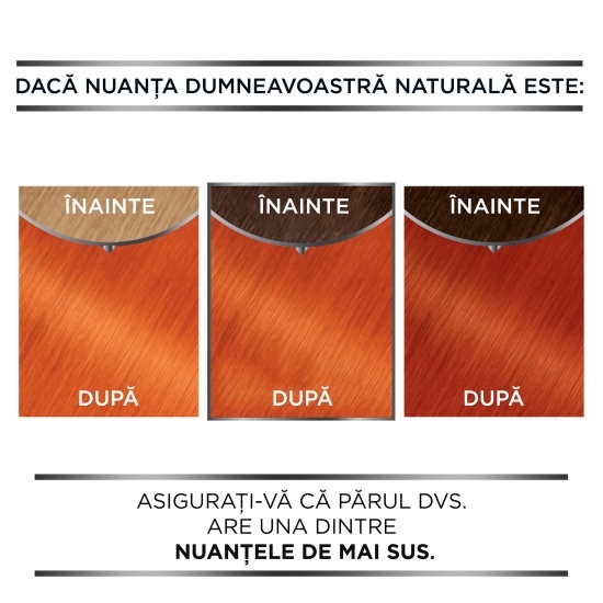 Vopsea de păr permanentă fără amoniac 7.40 Intense copper 112ml 