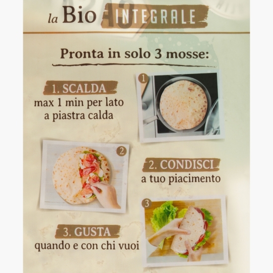 Lipii piadină eco integrale, 3 buc, 225g