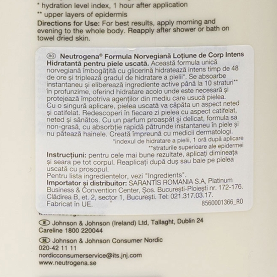 Loțiune de corp intens hidratantă cu absorbție rapidă Deep Moisture 400ml
