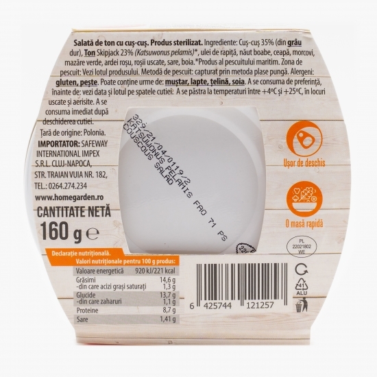 Salată de ton cu cuș-cuș 160g