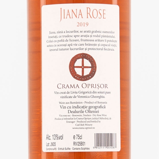 Vin rose sec Crama Oprișor 0.75l