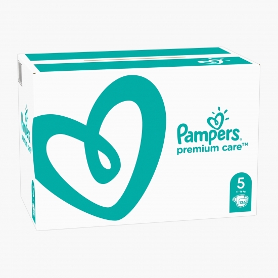 Scutece Premium Care XXL Box mărimea 5, 11-16kg, 136 buc