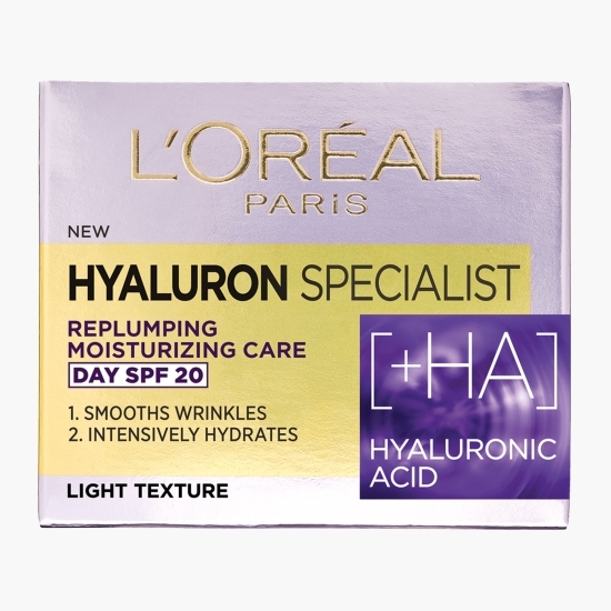 Cremă antirid hidratantă de zi SPF20 Hyaluron Specialist 50ml