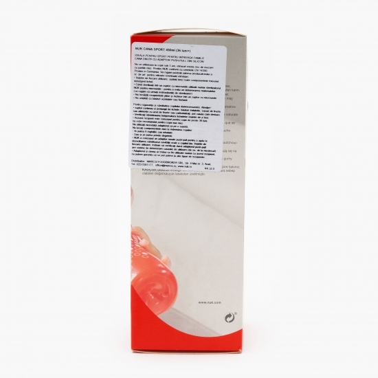 Cană sport roșu, 36+ luni, 450ml