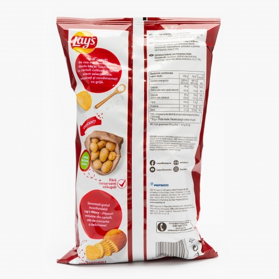Chipsuri ondulate din cartofi cu sare, Wavy 130g