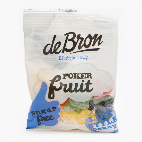 Jeleuri gumate Pokerfruit cu aromă de fructe, fără zahăr 90g