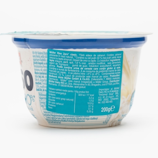 Orez cu lapte fără zahăr adăugat 200g