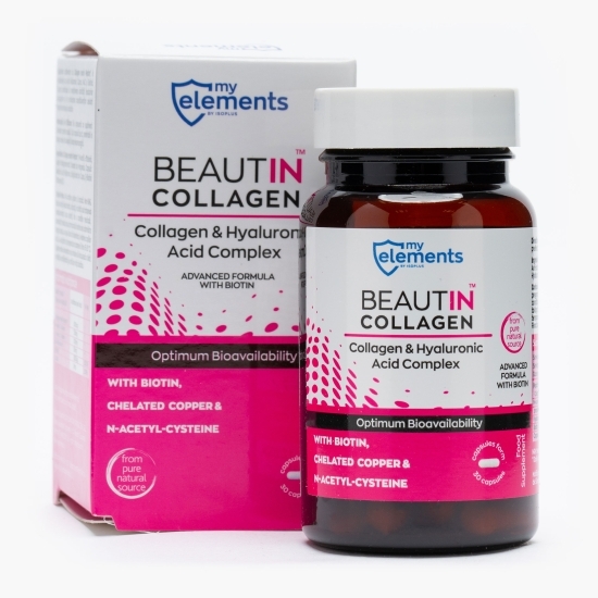 Complex colagen și acid hialuronic cu biotină 30 capsule