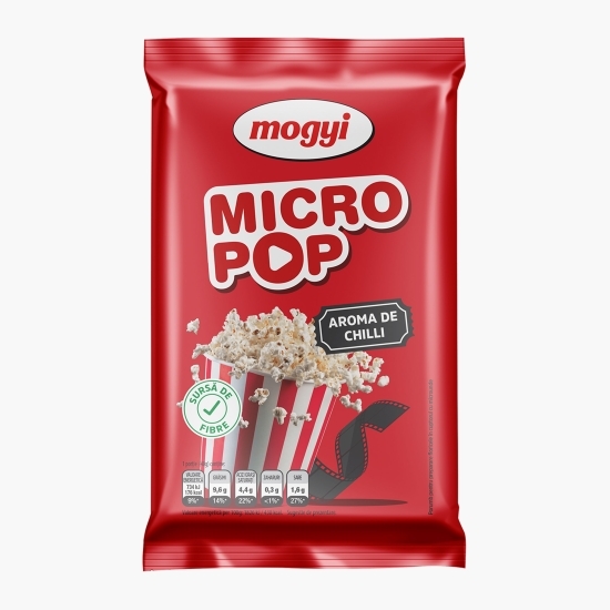 Popcorn cu aromă de chili pentru cuptorul cu microunde 80g
