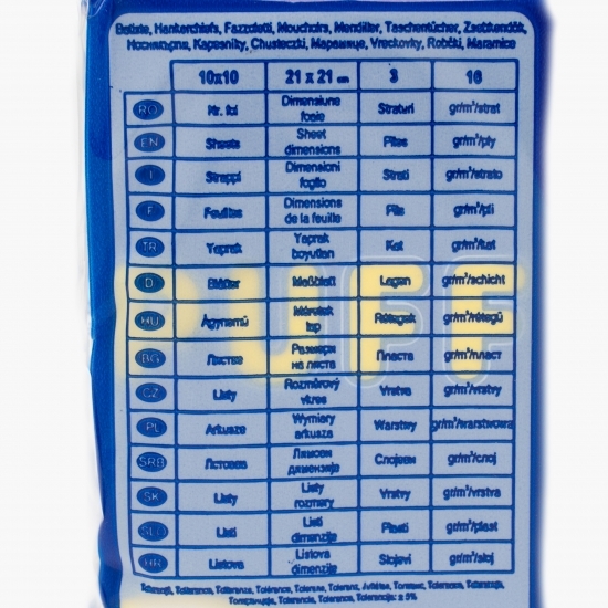 Șervețele nazale neparfumate 3 straturi 10 pachete