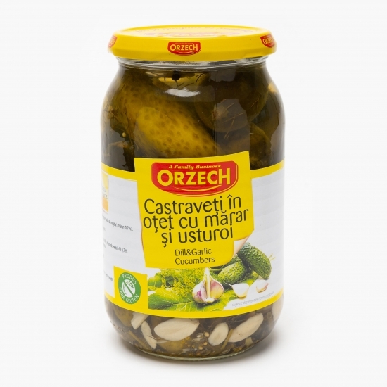  Castraveți în oțet cu mărar și usturoi 830g