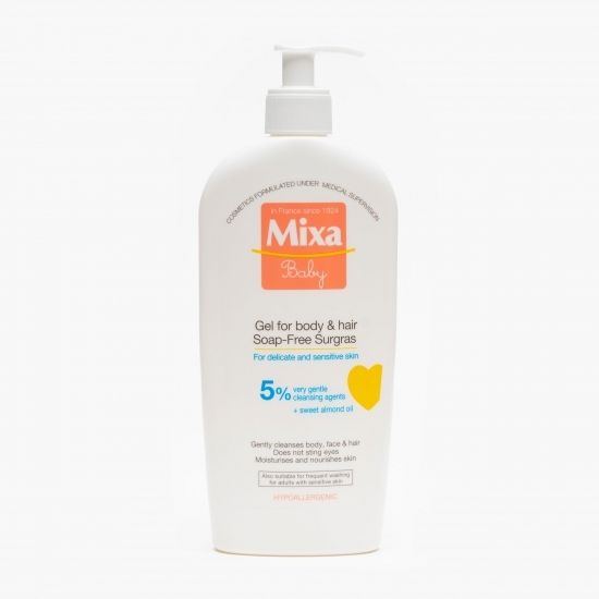 Gel de duș fără săpun pentru bebeluși/copii Surgras 400ml