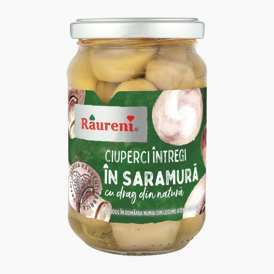 Ciuperci întregi în saramură 280g