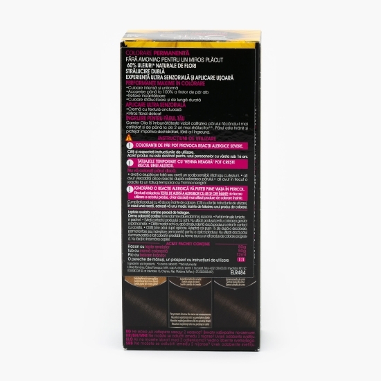Vopsea de păr permanentă fără amoniac 4.0 Dark brown 112ml