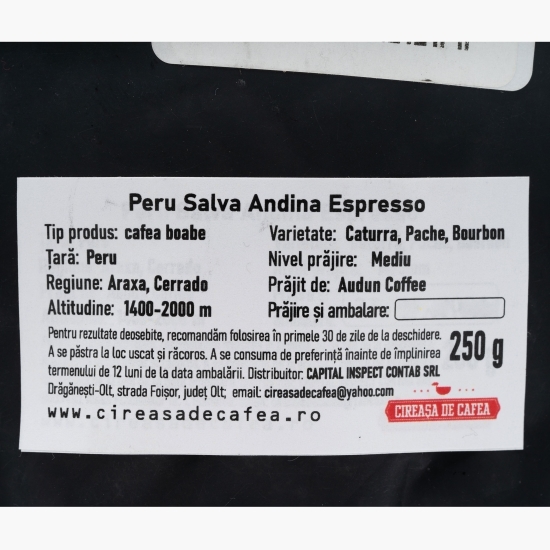 Cafea boabe Peru Selva Andina Espresso 250g