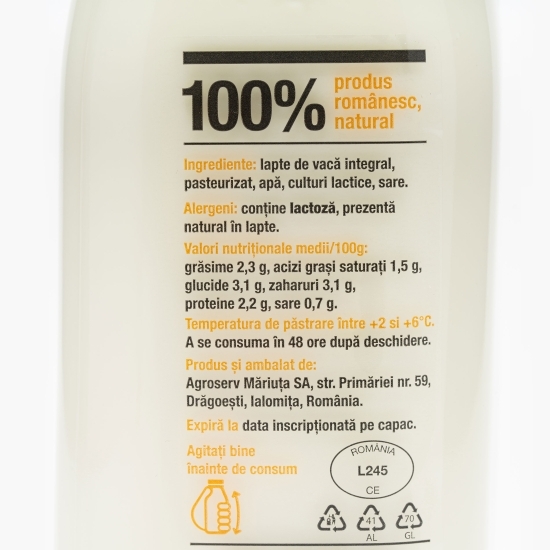 Ayran 2.3% grăsime, 375g