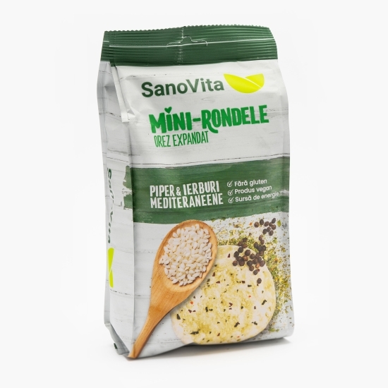 Mini-rondele din orez cu piper și ierburi aromatice 45g