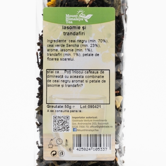 Ceai negru & verde cu iasomie și trandafiri 50g